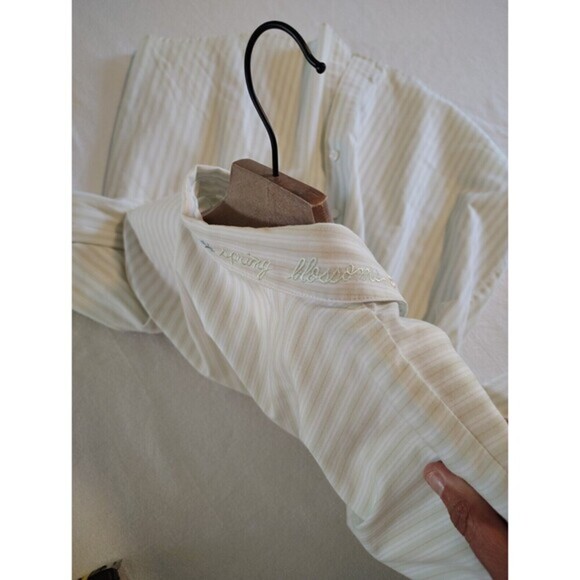 VTG Napa Valley Blouse Embroidered Flowers Buttefly Birds Button Cottagecore L - Picture 12 of 14